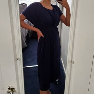 Women's Navy Maternity dress